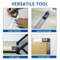 thumbnail image 4 of Digital Angle Finder Ruler 7 Inch / 200 Mm Stainless Steel Protractor Angle Finder For Woodworking Measurement ,Long Lasting, 4 of 6