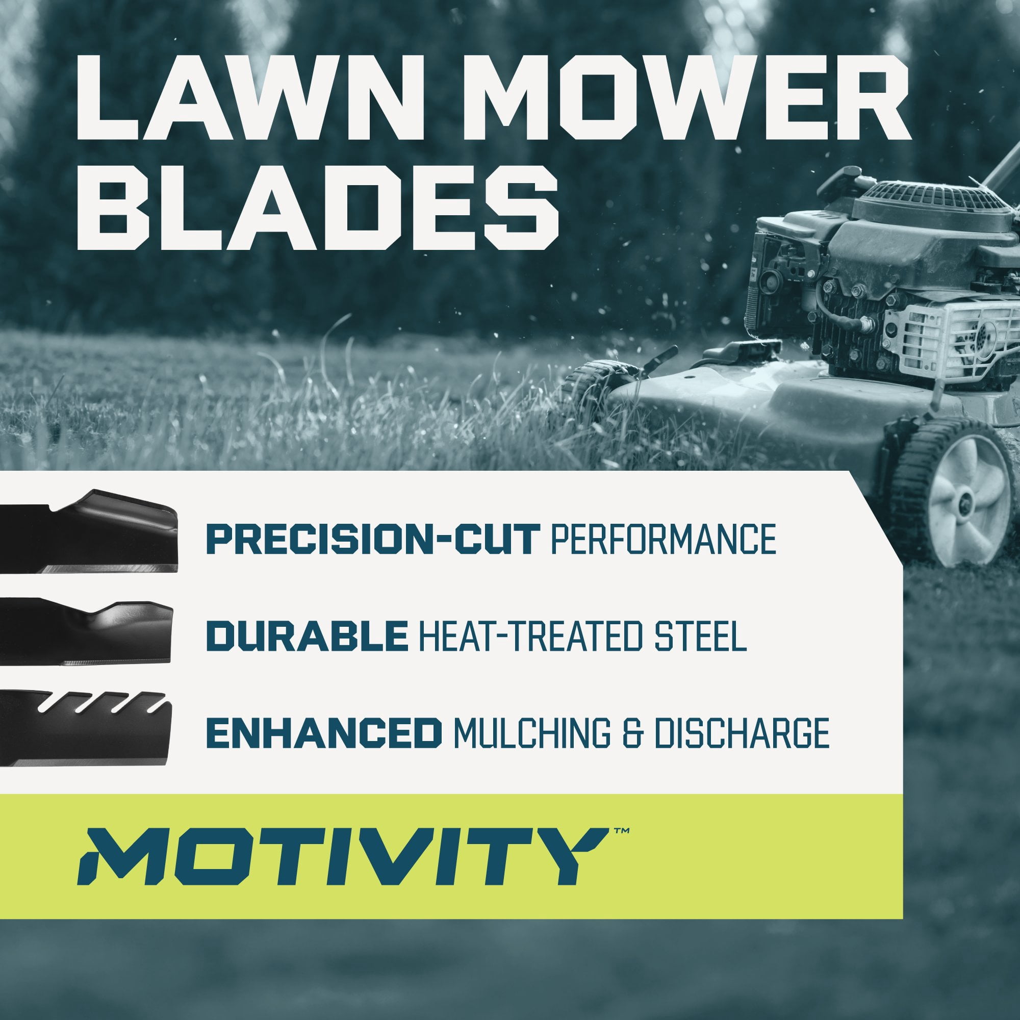MOTIVITY 2 Pack High Lift Mower Blade Compatible with Cub Cadet Craftsman MTD Troy-Bilt 42" Decks 490-110-M108, 742-04308, 742-04312, 742-0656
