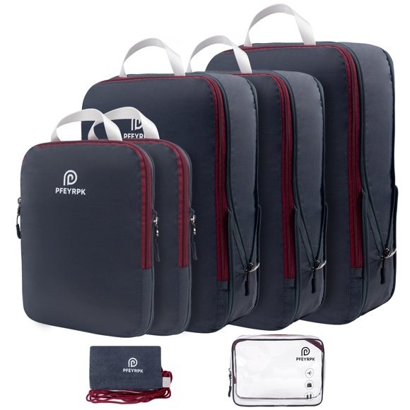 Juego de 7 cubos de embalaje de compresión PFEYRPK Ultralight con bolsa
