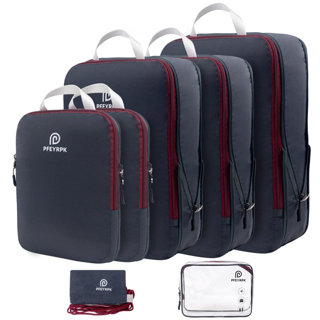 Juego de 7 cubos de embalaje de compresión PFEYRPK Ultralight con bolsa