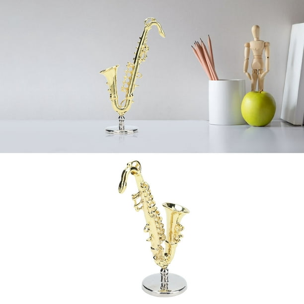 Instruments De Musique Miniatures, Beau Mini Saxophone Délicat