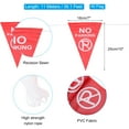 thumbnail image 2 of Uxcell 37ft Pennant Banner Flags, No Parking Warning Flagging Banner Safety Flag Barrier Signs, 15 Flags Red, 2 of 7