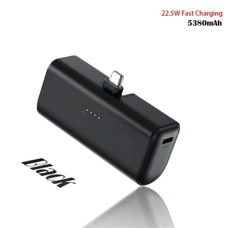 22.5W Fast Charging, Mini Portable Power Bank, USB-C Mobile Power Bank, Universal Compatibility, USB Type-C Dual Power Mode, Rechargeable Lithium Polymer Battery, Suitable For IPhone 16/15 Series And