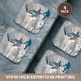 thumbnail image 6 of 3dRose, USA, Minnesota, Vermillion. Snowy Owl taking off from snow., set of 4 Coasters - Soft, 6 of 7