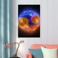 thumbnail image 5 of Poster Prints Wall Paper Art Decor Vintage Sports Basketball Fire Flames 12x18 inch Photo Picture Poster for Home Bedroom Living Room Kitchen, 5 of 7