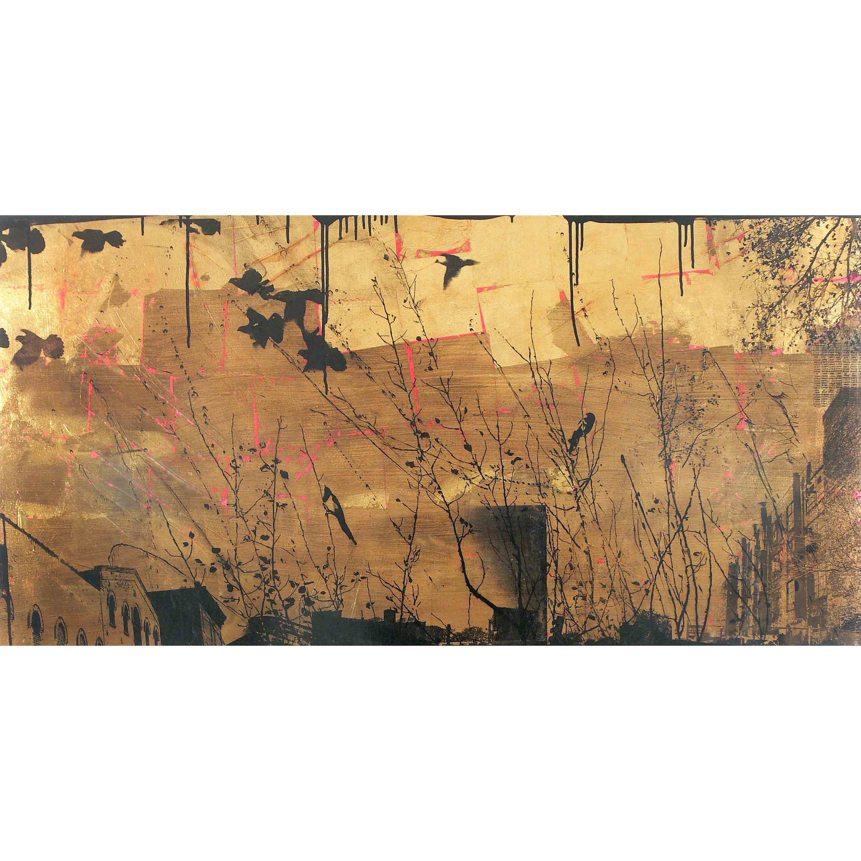 Marmont Hill Inc Handmade Taking the Auspice Fine Hand-stretched Gallery Canvas Art (USA) Small
