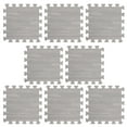 thumbnail image 1 of OULII 8Pcs Durable Grey Foam Gym Mats for Home Workout Floor, 1 of 5