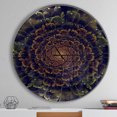 thumbnail image 2 of Designart Horloge Murale Moderne 'fleur Fractale Orange avec Verte', 2 of 6