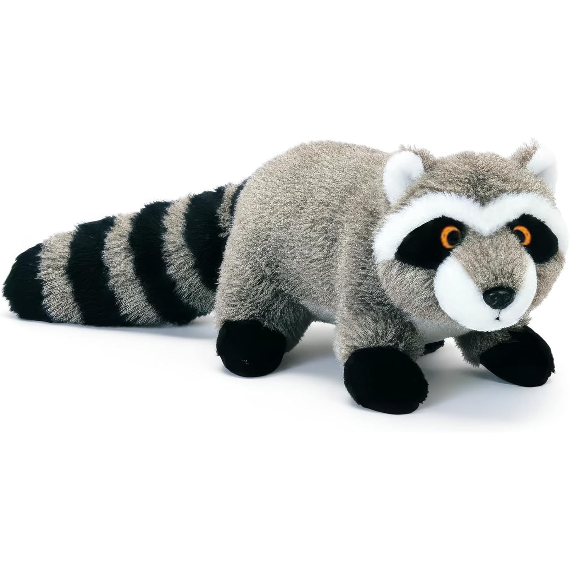 Pet Lou Raccoon Plush Dog Toy 8 Inch Interactive Toy