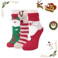thumbnail image 7 of Loritta Women Cozy Fuzzy Socks, Winter Crew Warm Ankle Girls Slipper Socks 3 Pairs, 7 of 7