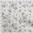 thumbnail image 4 of Soimoi Asian Paisley Printed,Cuddle Minky Fabric, Sewing Fabric by The Yard 56 Inch Wide,Decorative Plush Soft Fabric, Baby Garments, Toys and Blankets, White, 4 of 5