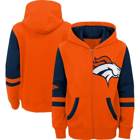 Preschool Orange Denver Broncos Stadium Color Block Full-Zip Hoodie