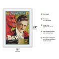 thumbnail image 2 of Danté the Magician - in Thurston-Kellar Mysteries - Vintage Magic Poster c.1936 - Japanese Unryu Rice Paper Art Print (Unframed) 18 x 24 in, 2 of 4