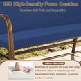 thumbnail image 6 of Outdoor Loveseat Glider Cushion 42”x48” Waterproof Patio Seat Pad for Bench, Swing & Furniture, Navy Blue,1PCS, 6 of 7