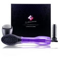 thumbnail image 3 of Royale 4-in-1 Interchangeable Blower Brush Set w/ Volumizing, Straightening & Curling Attachments (Purple), 3 of 5