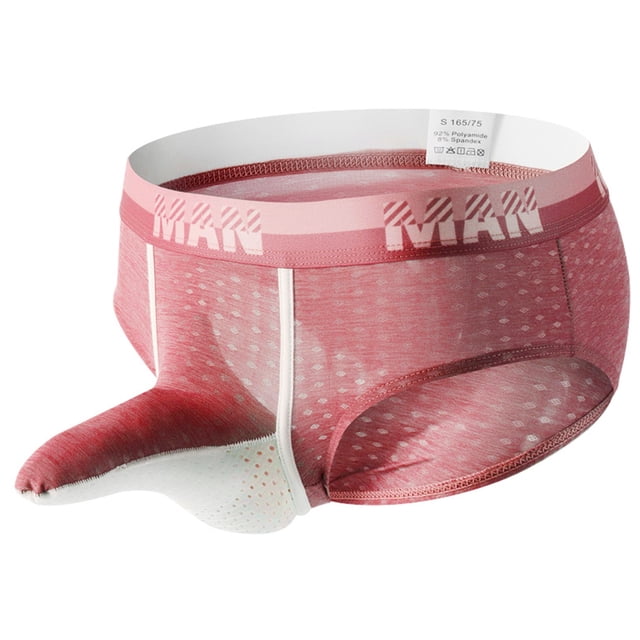 B91xZ Boxers pour Hommes en Coton Doux et Respirant avec Ceinture Confortable, Rouge P