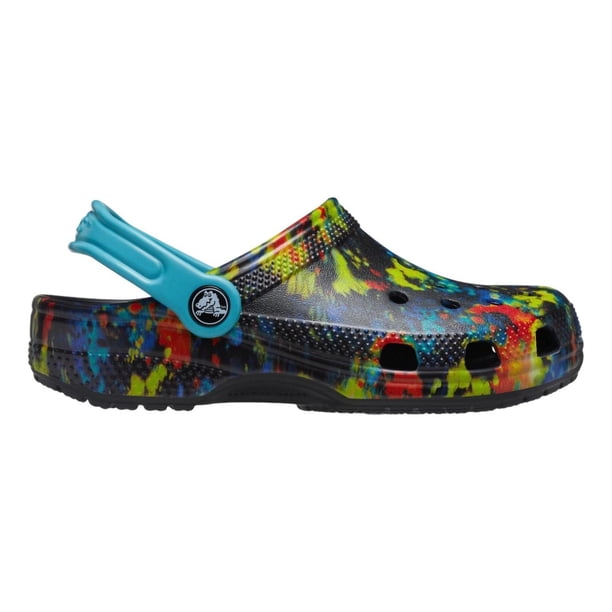 Sandalias Crocs Niños Infantil Classic Tie Dye Graphic Clog negro 20 MX