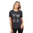 thumbnail image 2 of Yoga Heart Women's Fashion Relaxed T-Shirt Tee Charcoal Grey X-Large, 2 of 3