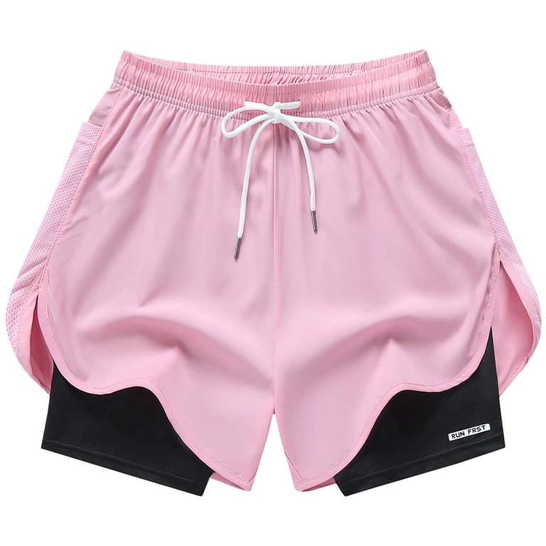 Zedker 2026 Women's 2 in 1 Running Shorts for Gym Yoga Workout
