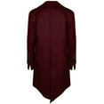 thumbnail image 3 of QATAINLAV Halloween Costume for Men Medieval Steampunk Tailcoat Victorian Gothic Jacket Button Lapel Blazer Tuxedo Coat Solid Color Suit Jacket Hoy Oferta Flash Wine XXL, 3 of 7