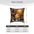 thumbnail image 2 of KLL Scientist Guinea Pig Decorative Throw Pillow Covers Velvet Soft for Couch Sofa Bedroom Living Room Outdoor (No pillow core)- 18"x18", 2 of 5