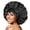 Black, variant on Tie Elastic Band Dressy Satin Bonnet, Black