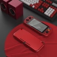 thumbnail image 4 of PlayVital Customized Protective Grip Case for Nintendo Switch Lite, Scarlet Red Hard Cover Protector for Nintendo Switch Lite - 1 x Black Border Tempered Glass Screen Protector Included…, 4 of 8