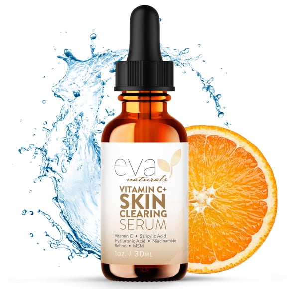 Sérum limpiador de piel Eva Naturals Vitamina C con ácido salicílico