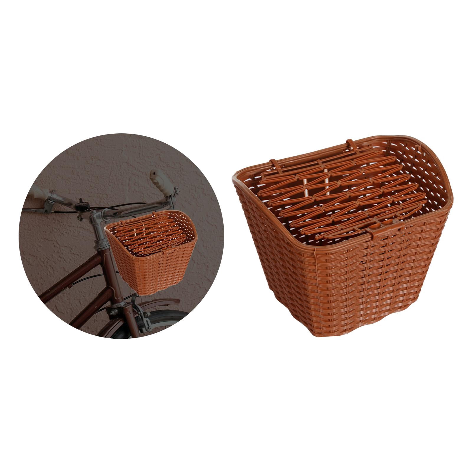 Front Basket with Cover Bike Basket for Outdoors Cycling Accessories Brown