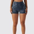 thumbnail image 2 of Pantalones cortos de yoga de leopardo, cintura alta, levantamiento de glúteos, fitness, entrenamiento atlético, pantalones cortos para correr, pilates, tenis, 2 of 6
