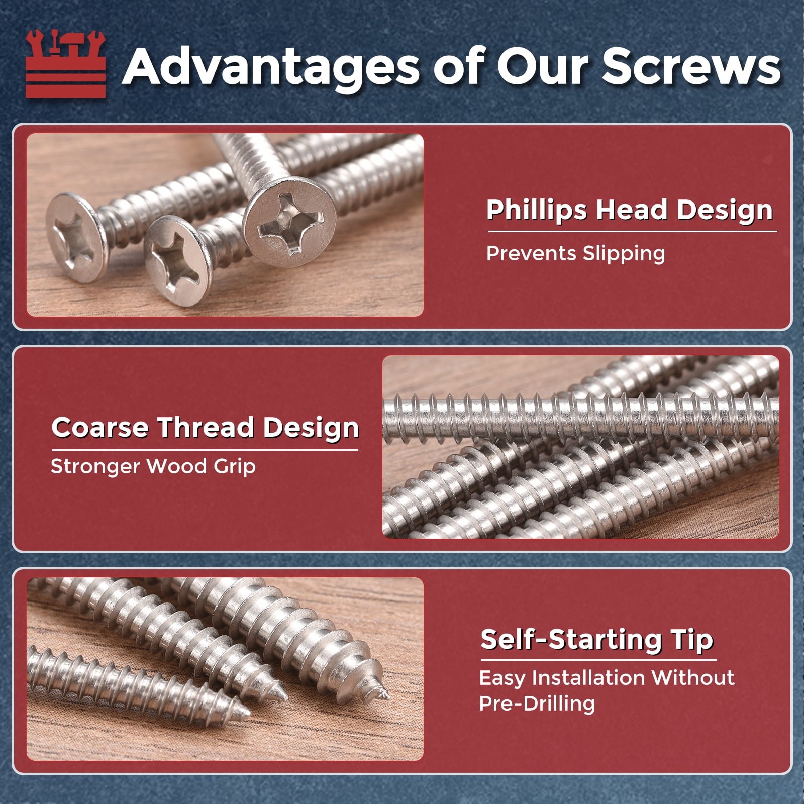 Simpson Strong-Tie #10 x 2-1/2 in. T-25, Flat Head, Type 316 Stainless Steel Deck-Drive DWP Wood Screw (200-Pack) T10250WP-RP200