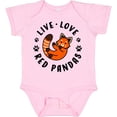 thumbnail image 3 of Inktastic Live Love Red Pandas Boys or Girls Baby Bodysuit, 3 of 5