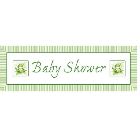Baby Shower 'Sweet Pea' Plastic Banner / Poster (1ct)