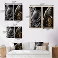 thumbnail image 4 of Designart "Silver Boho Chic Accessories Collection I" Fashion Wall Art Set Of 2 - Glam Grey Gallery Set For Office Decor, 4 of 6