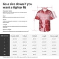 thumbnail image 6 of Haiem Striped Meat Printed Hawaiian Shirt for Men - Men’s Casual Beach Summer Shirts - Stretch Fabric with Modern Fit-Small, 6 of 7