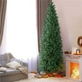 thumbnail image 4 of Yaheetech 7.5ft Fir Pencil Slim Artificial Christmas Tree with Foldable Stand, Green, 4 of 13