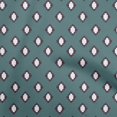thumbnail image 1 of oneOone Rayon Teal Green Fabric Asian Ikat Craft Projects Decor Fabric Printed By The Yard 56 Inch Wide, 1 of 4