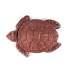 Handcrafted Model Ships K-1283-red-pw 4 in. Red Whitewashed Cast Iron Decorative Turtle Paperweight