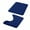 Blue, variant on LShunze Bathroom Mat Set, 2 Piece Memory Foam Bath Mat and U-Shaped Toilet Rug, Machine Wash Dry, Soft Non Slip Absorbent Bath Rug for Bathroom, Shower and Tub (15.76" x 23.64"+15.76" x 19.7")