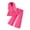 Hot Pink, variant on breaise Girls 2 Piece Outfits Button Front Ruffer Vest and Dress Pants Suit Sets