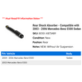 thumbnail image 2 of Rear Shock Absorber - Compatible with 2003 - 2006 Mercedes-Benz E500 Sedan 2004 2005, 2 of 2