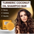 thumbnail image 1 of Fiudx Jabón de Cúrcuma, Infusión Nutritiva de Aceite de Coco, Reduce La Caspa y Calma El Cuero Cabelludo, Limpieza Hidratante para Un Cabello Sano, Cuidado Capilar Diario, Todo Tipo de Cabello, Ingre, 1 of 6