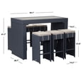 thumbnail image 4 of SAFAVIEH Outdoor Collection Sanders Outdoor Bar Set Titanium/Sand, 4 of 10