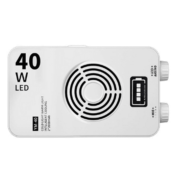 Luz de Bolsillo LED de 40 W, Luz de Relleno RGB A Color, Luz de Relleno para Teléfono Móvil, Lámpara de Fotografía Portátil.