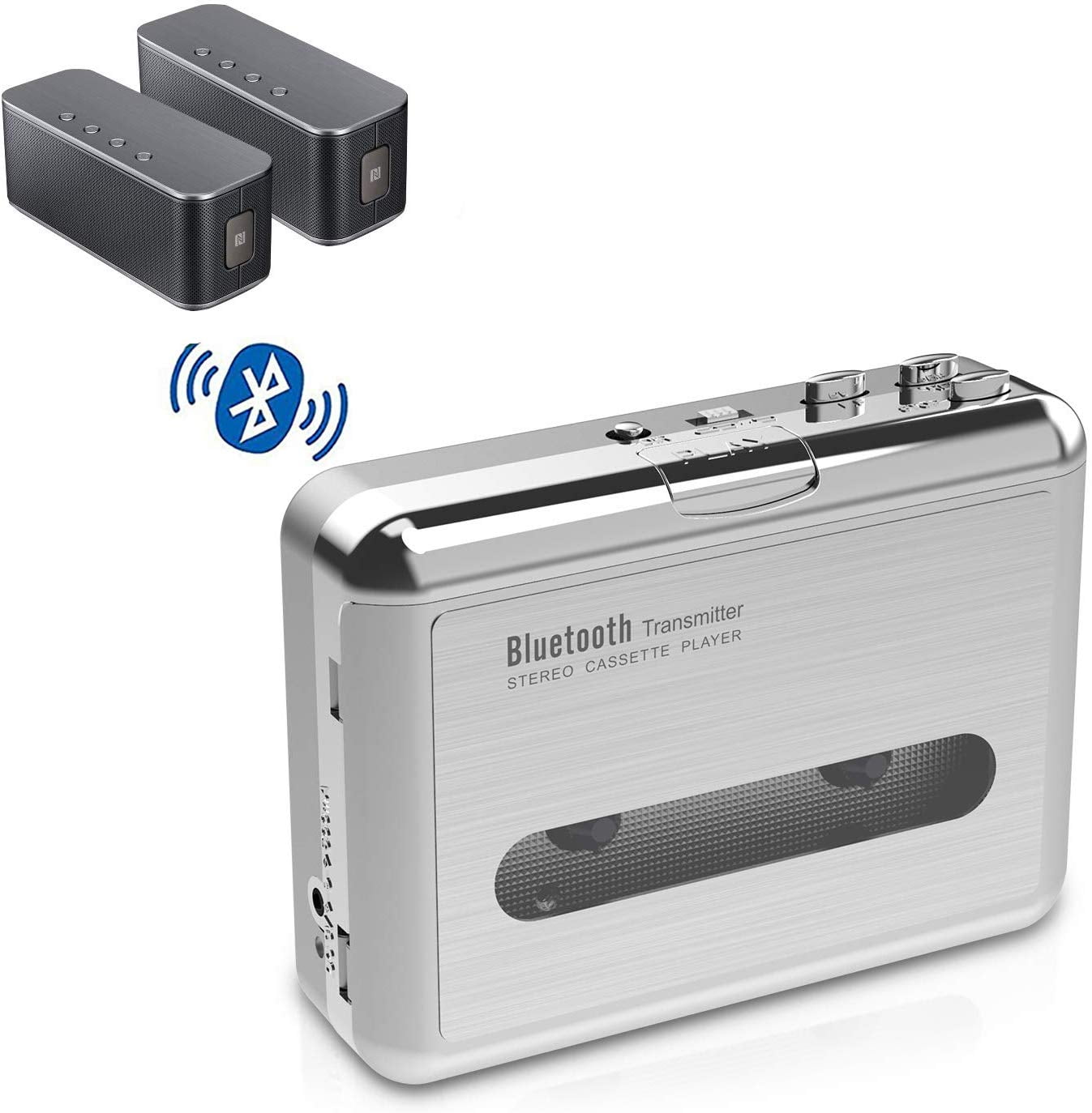 DIGITNOW! Personal Bluetooth MP3 Walkman Cassette Player Bluetooth Transfer Cassette, 3.5mm