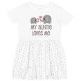thumbnail image 3 of Inktastic My Auntie Loves Me Girls Toddler Dress, 3 of 5