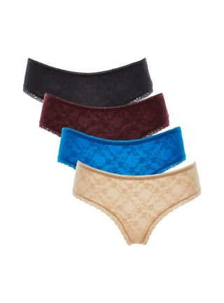 Charmo Women Nylon Panties Mid Rise Briefs Ladies Underwear Stretch Hipster  Panties,4 Pack 