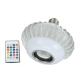 thumbnail image 4 of Bombilla LED inteligente, inalámbrica, con Bluetooth, altavoz, E26, E27, RGB, cambio de color, con control remoto de 24 teclas., 4 of 14