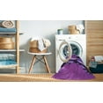 thumbnail image 2 of Ahgly Company Machine Washable Indoor Square Transitional Dark Magenta Purple Area Rugs, 7' Square, 2 of 7