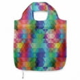 thumbnail image 1 of Geometric Reusable Grocery Bag, Abstract Gradient Hipster Modern Digital Triangles Futuristic Illustration, Printed Fabric Grocery Bag Practical and Simple Everyday Use, Multicolor, by Ambesonne, 1 of 4